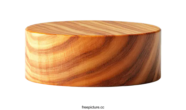 [Transparent Background PNG]Wooden Round Display Stand for Products
