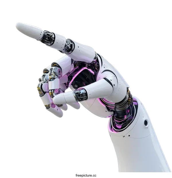 [Transparent Background PNG]Advanced Robotic Arm Technology Illustration