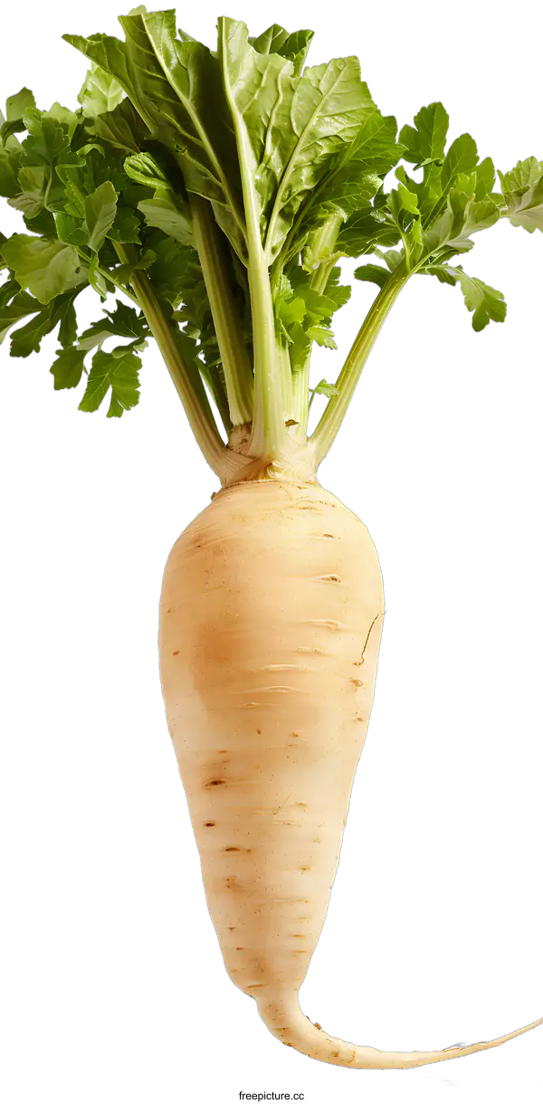 [Transparent Background PNG]Fresh Parsnip Root Vegetable Isolated On White Background