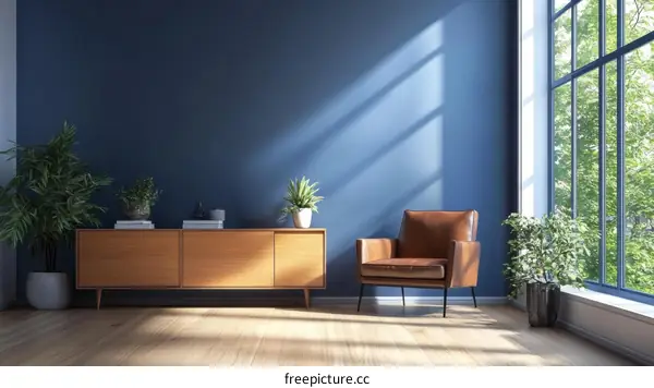 Modern Living Room Interior Design Illustration