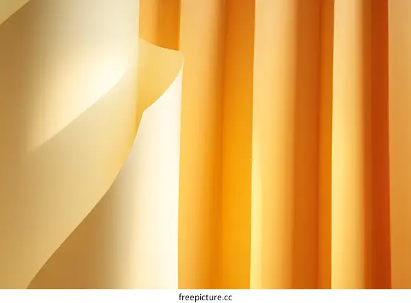 Abstract Background with Soft Light and Yellow Fabric Texture