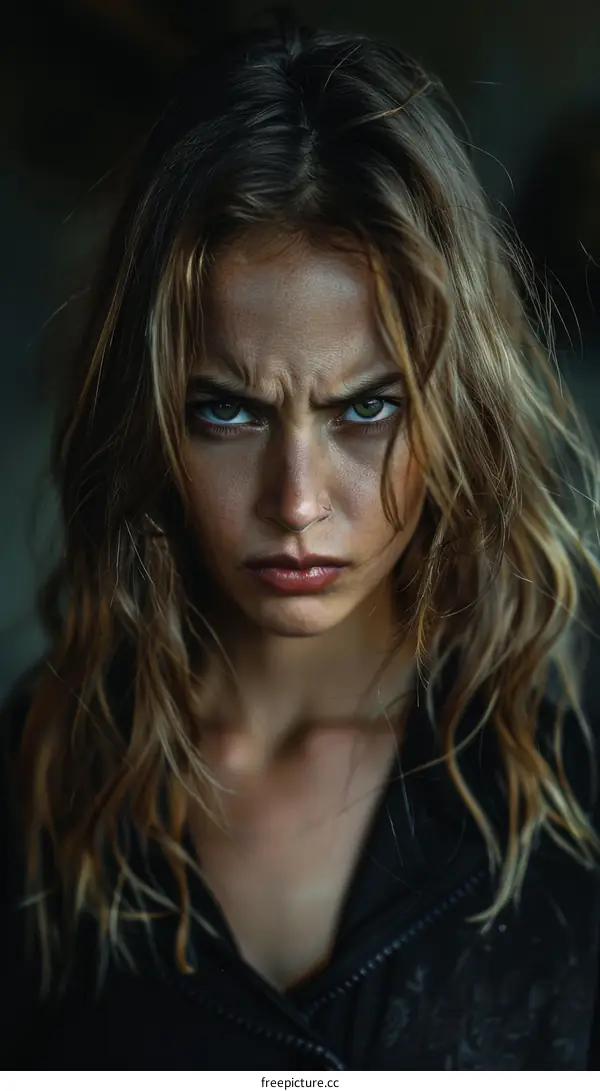 Close Up Portrait of a Caucasian Woman