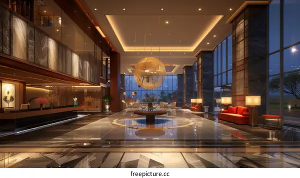 Modern Hotel Lobby Interior Design