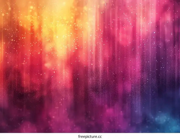 Colorful abstract background with glowing particles