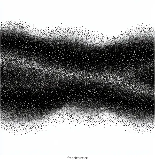 Abstract Black and White Dot Pattern Design