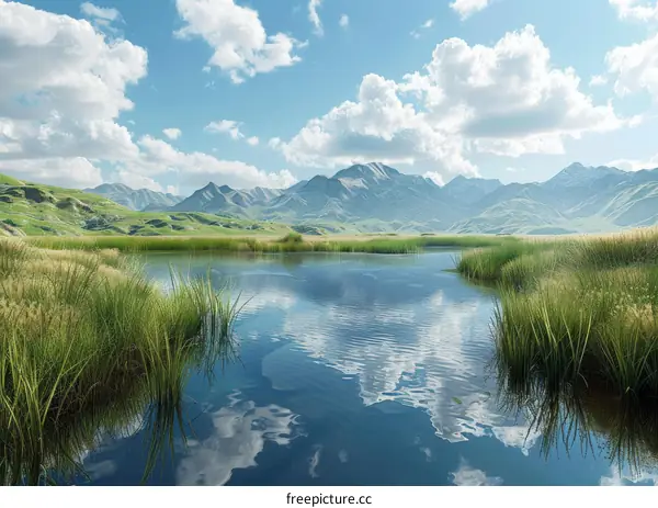 Picturesque Mountain Valley Lake Escape