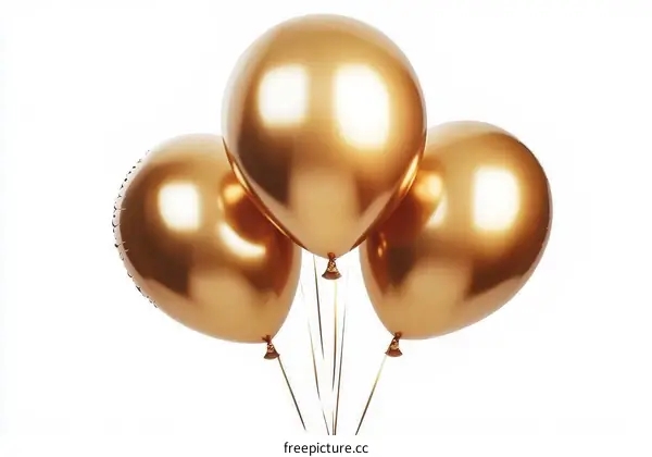 Golden Balloons Festive Celebration