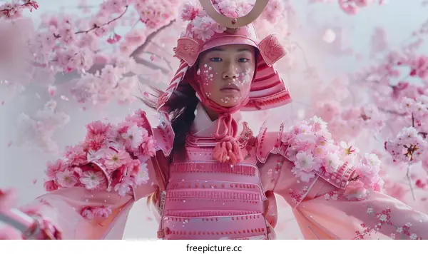 Sakura Samurai: A Woman in Traditional Armor