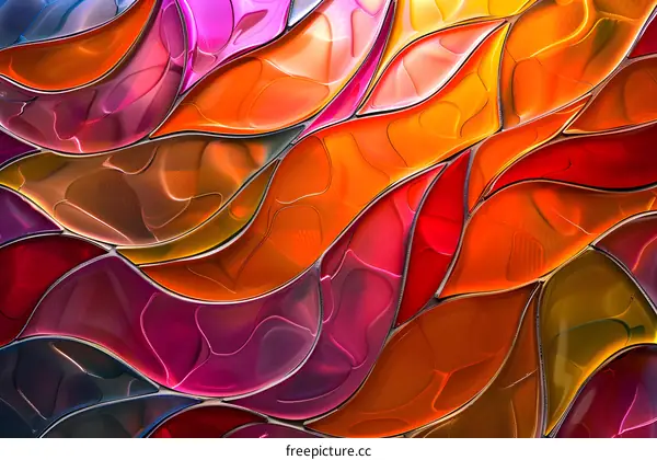 Abstract Art Background with Colorful Glass