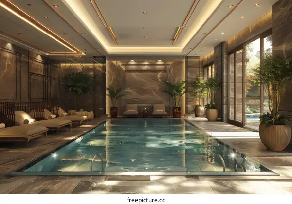 Luxury Indoor Swimming Pool Design