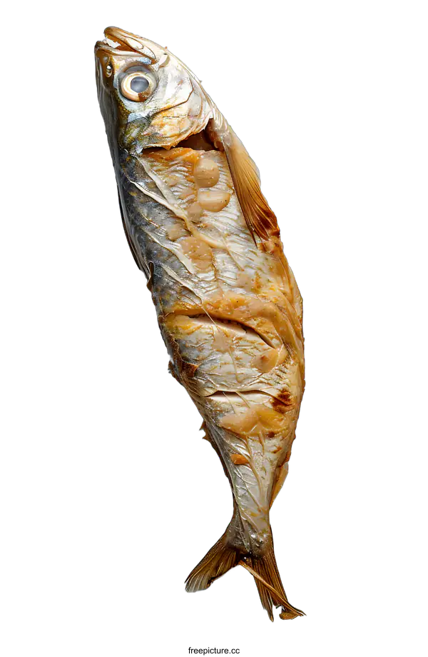[Transparent Background PNG]Grilled Fish on White Background