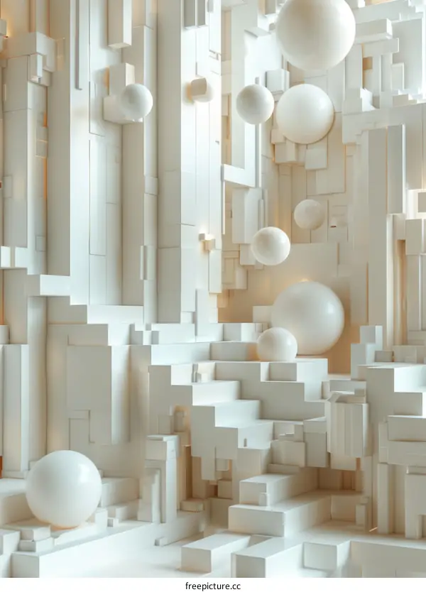 Abstract Futuristic Cityscape