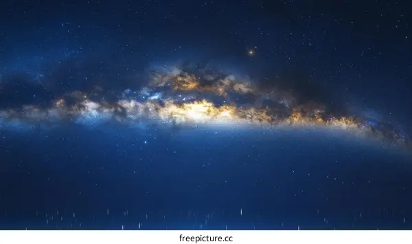 Stunning Milky Way Galaxy in the Night Sky