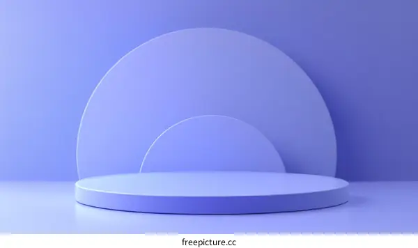 Minimalist Pastel Purple Geometric Display