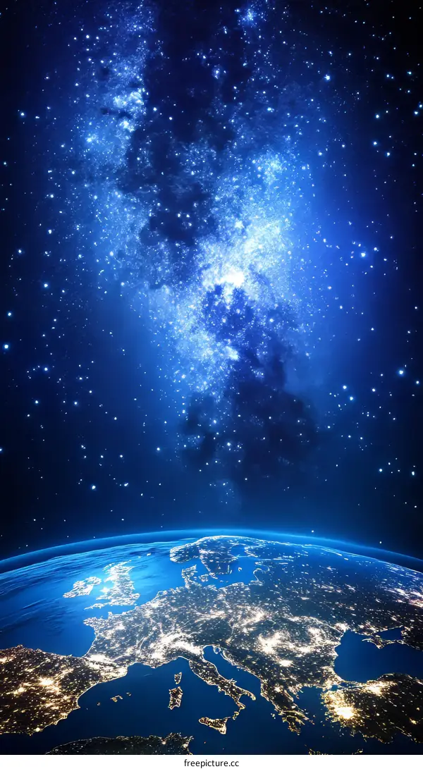 European Night Sky from Space