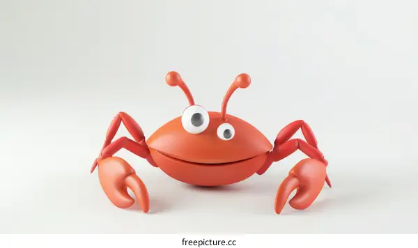 3D rendering of a cute crab