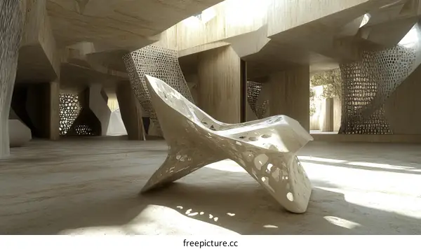 Abstract Concrete Architecture Interior Design