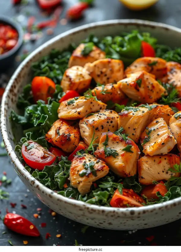 Grilled Chicken and Veggie Salad