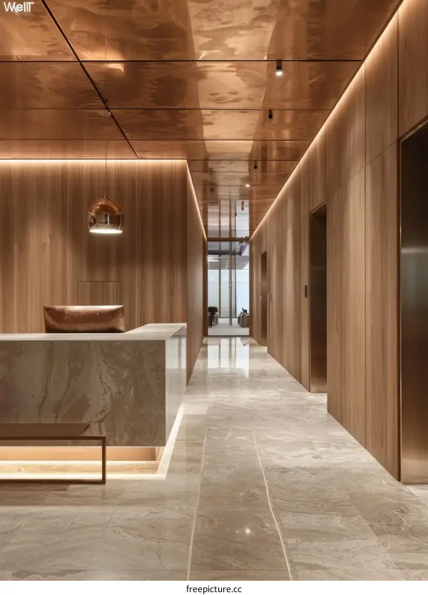 Elegant Hotel and Lobby Interior Design