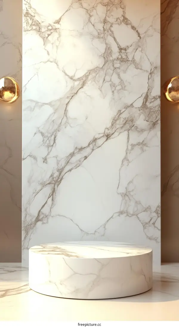 Elegant Marble Podium Display Background