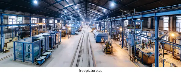 Large Industrial Concrete Block Manufacturing Facility