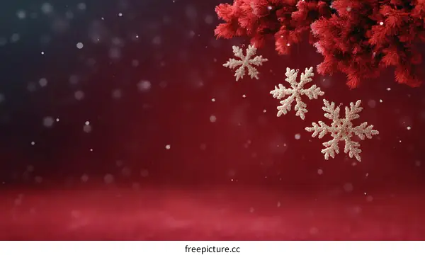 Winter Holiday Christmas Snowflake Background