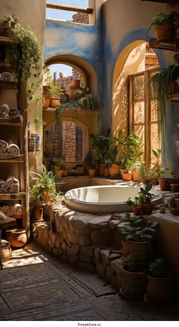 Bathroom with a beautiful view