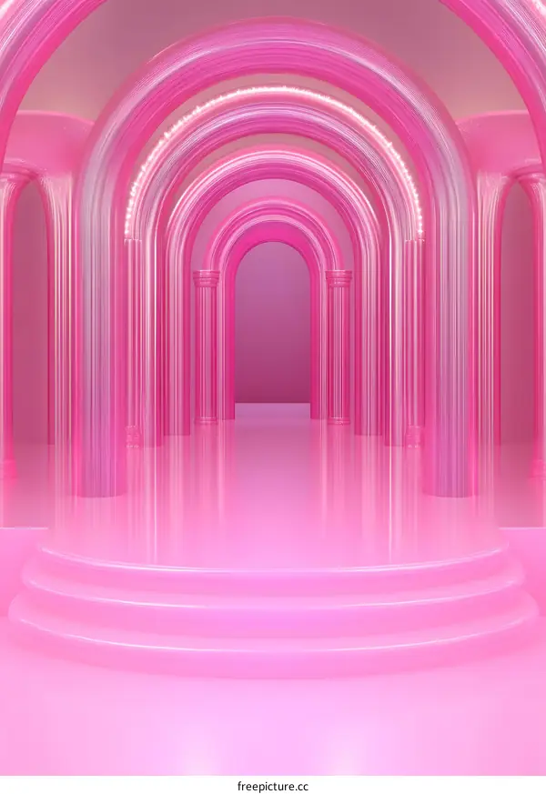 Pink Archway Interior Design