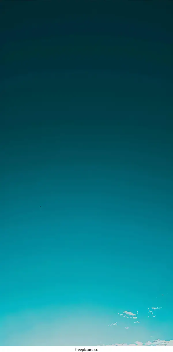 Gradient Blue Sky with White Clouds