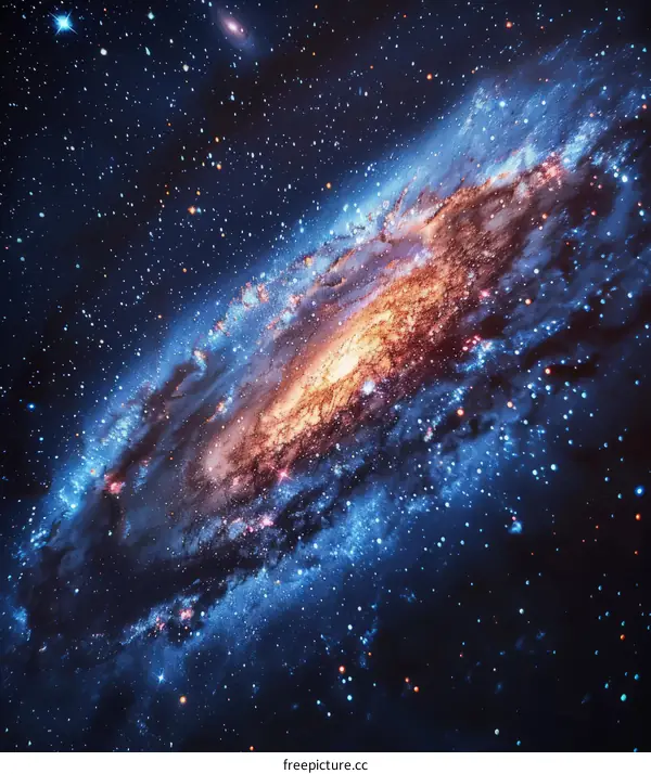 Amazing space galaxy with stars and nebula