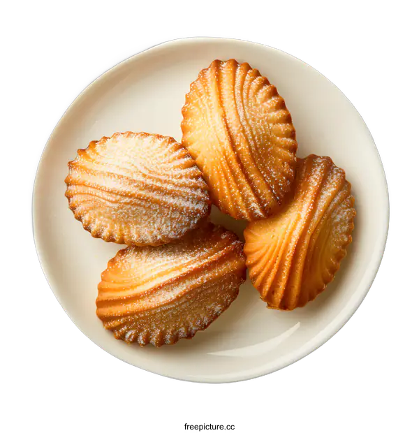 [Transparent Background PNG]Freshly baked cookies on a plate