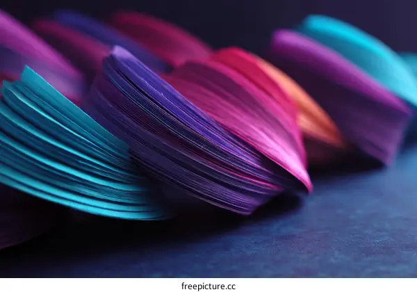 Abstract Colorful Paper Forms