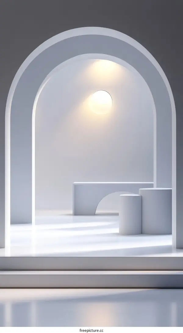 Modern Minimalist Archway Display Space