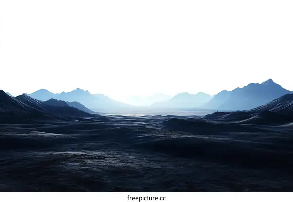 Vast Mountain Landscape Illustration