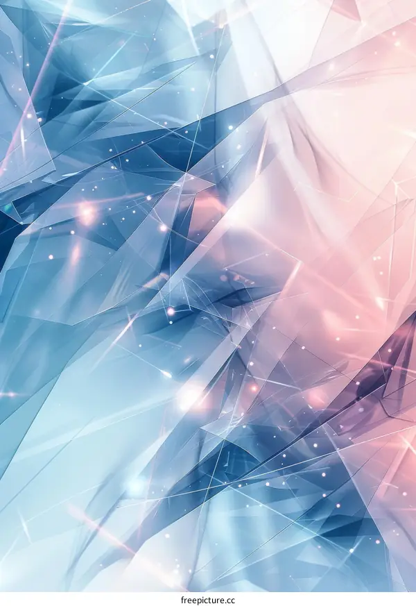 Blue and Pink Crystal Shards