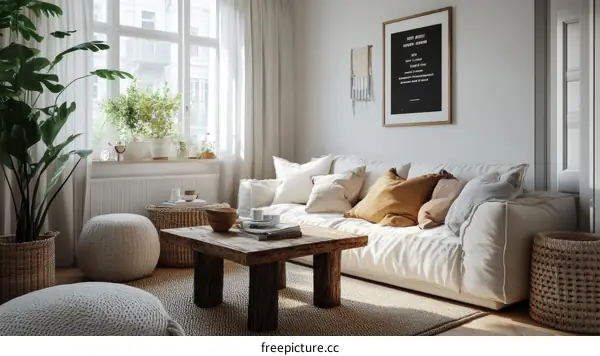 Modern Scandinavian Living Room Interior Design