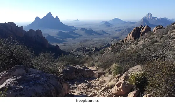 Desert Mountain Landscape Viewpoint
