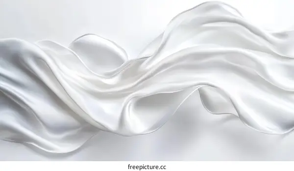 Elegant White Silk Fabric Texture Design