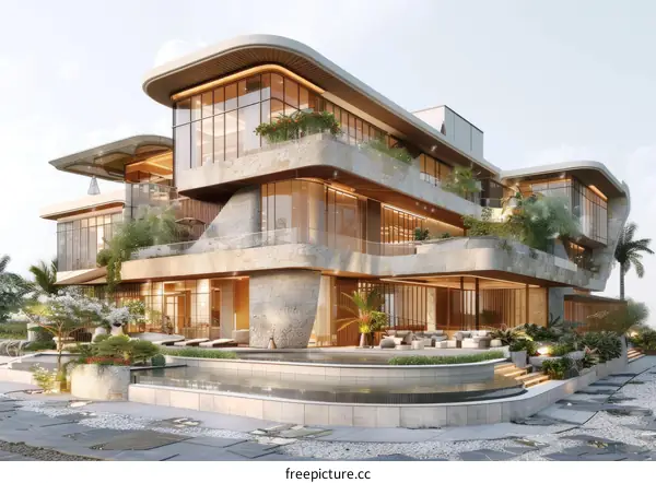 Modern Architectural Design of a Luxurious Villa