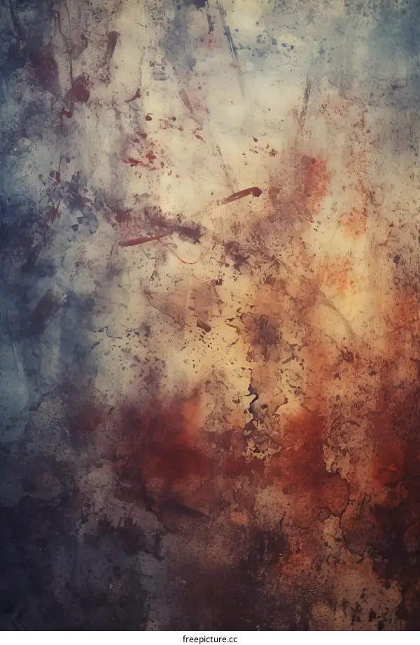 Rusty Metal Texture with Spots and Stains - Artistic Background