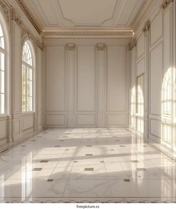 Elegant Interior Design of a Luxurious Hallway