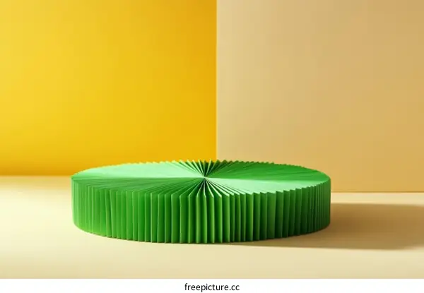 Modern Geometric Green Product Display Stand