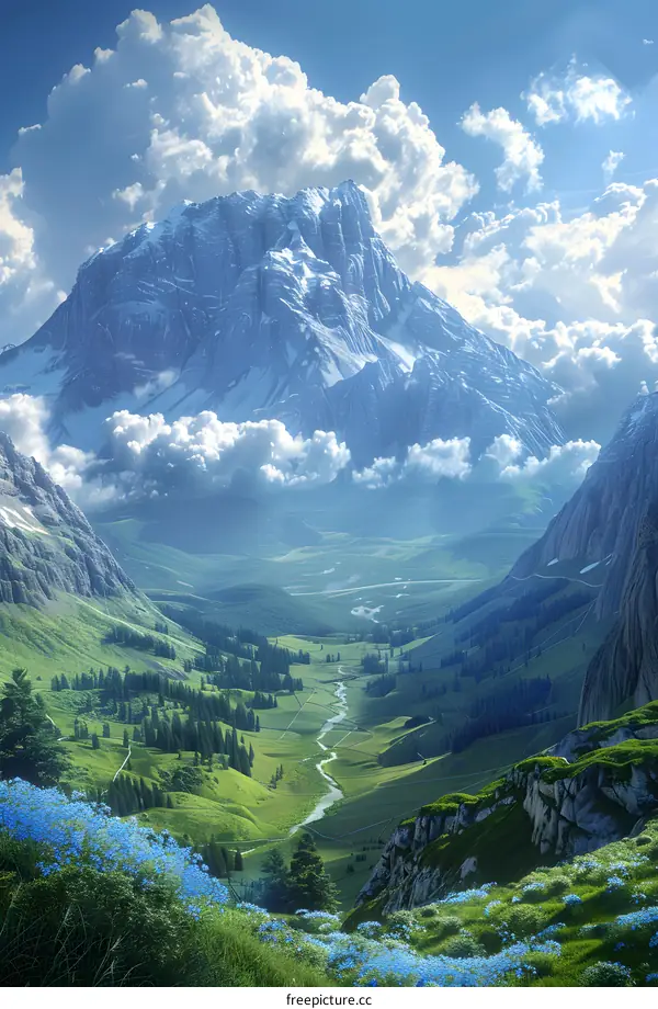 The majestic mountains and rivers