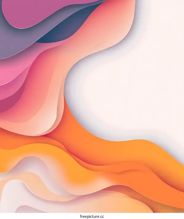 Abstract Paper Cut Background