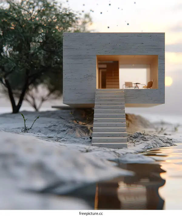 Modern Minimalist House by the Water