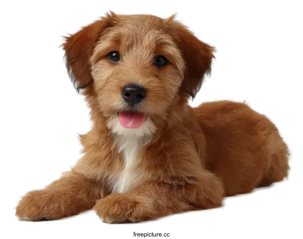 [Transparent Background PNG]Adorable Puppy Laying Down