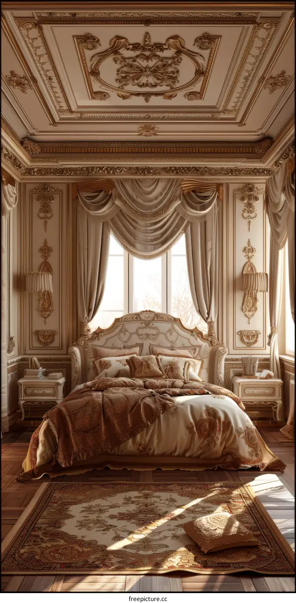 Luxury Bedroom Interior Design Illustration