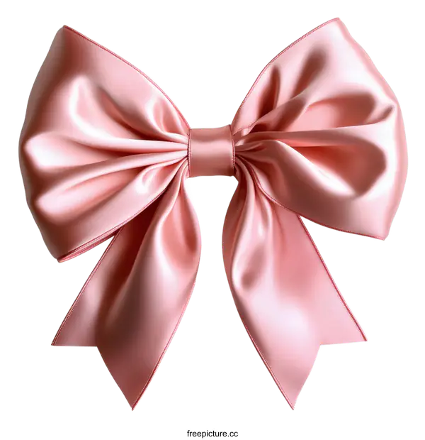 [Transparent Background PNG]Elegant Satin Ribbon Bow Decoration