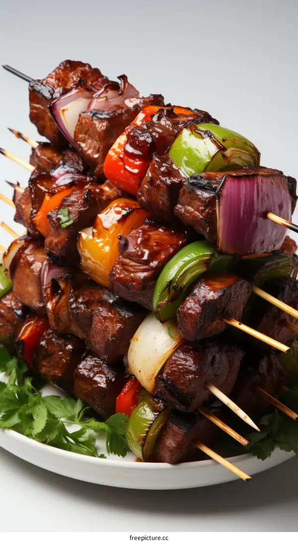 Beef and Vegetable Skewers