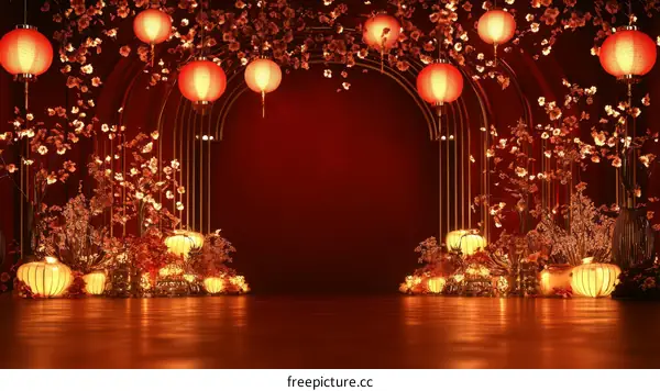 Chinese New Year Festive Interior Design